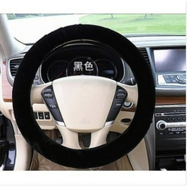 Warm Fur Car Soft Wool  Advanced Crack Style Steering Wheel Cover Woolen